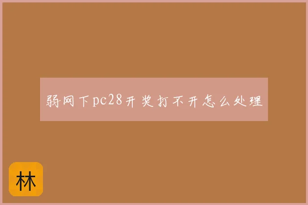 弱网下pc28开奖打不开怎么处理