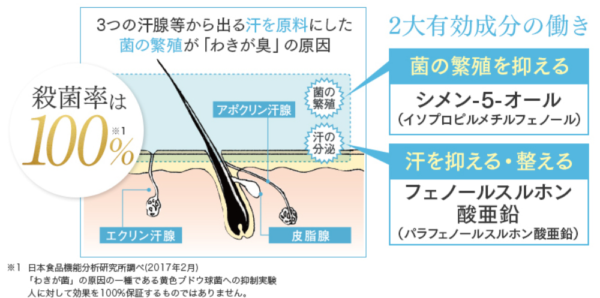 ワキガクリームはワキガに特化した消臭効果がメリット